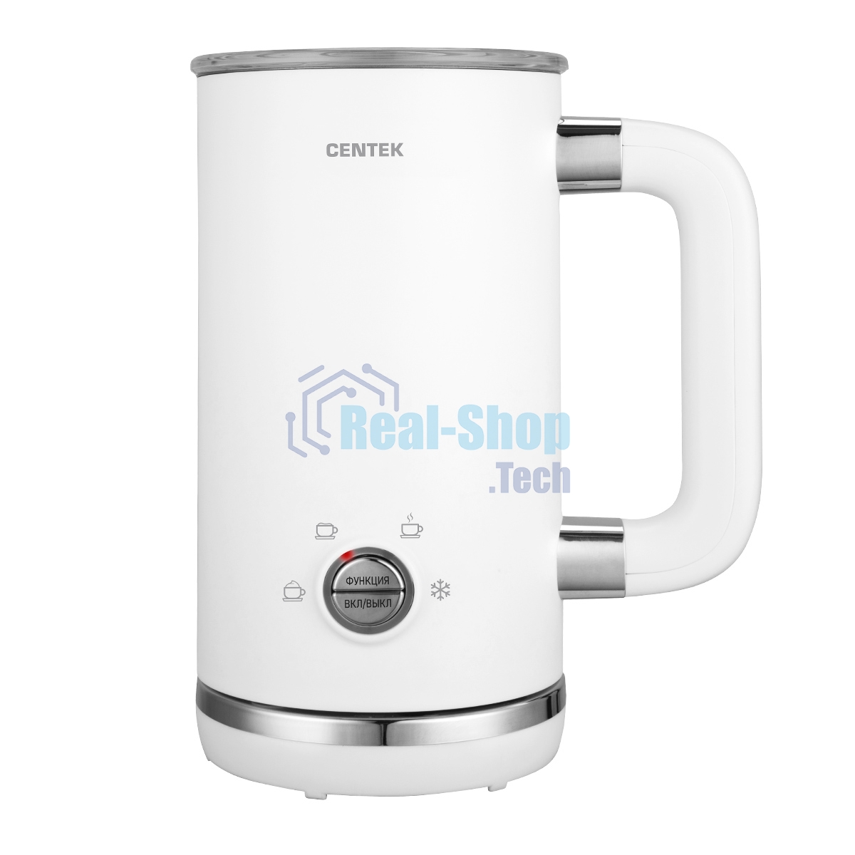 Электрический вспениватель молока Centek CT-1180 530Вт,300мл, высокая/низкая пенка, подогрев, хол.взбивание