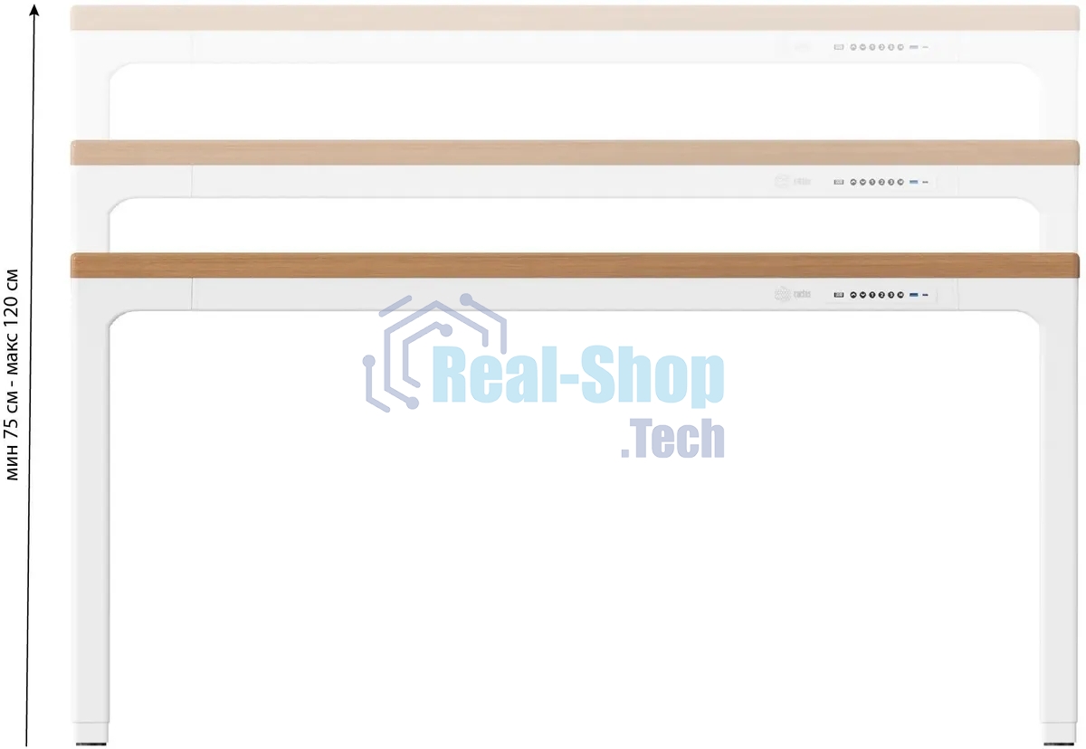 Стол компьютерный Cactus CS-ET-WWD столешница МДФ, белый дуб молочный каркас белый