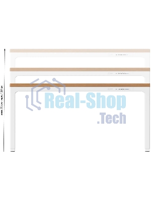 Стол компьютерный Cactus CS-ET-WWD столешница МДФ, белый дуб молочный каркас белый