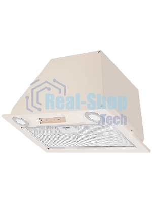 Вытяжка встраиваемая Kuppersberg INLINEA 52 Beige, ширина 52 см, отвод/рециркуляция, 850 м3/час, электронное сенсорное управление, таймер, пульт ДУ, 3 скорости, светодиодное освещение 2х3,5 Вт, металлический жироулавливающий фильтр, угольный фильтр С6С (опция), 42 дБ, кремовый