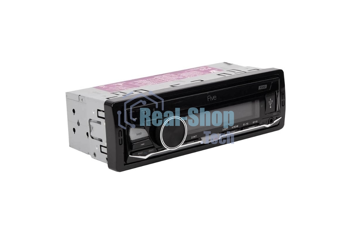 Автомагнитола FIVE F-20G, 1 DIN, Bluetooth, USB Type-A, AUX