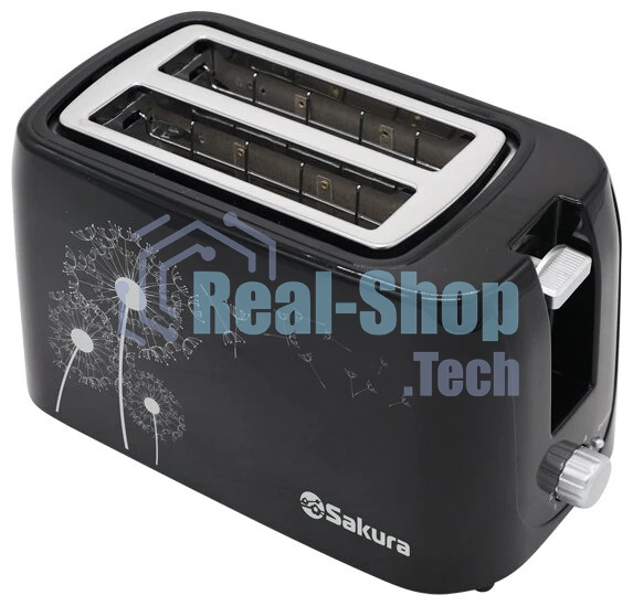 Тостер Sakura SA-7608BK 750Вт подогрев черн