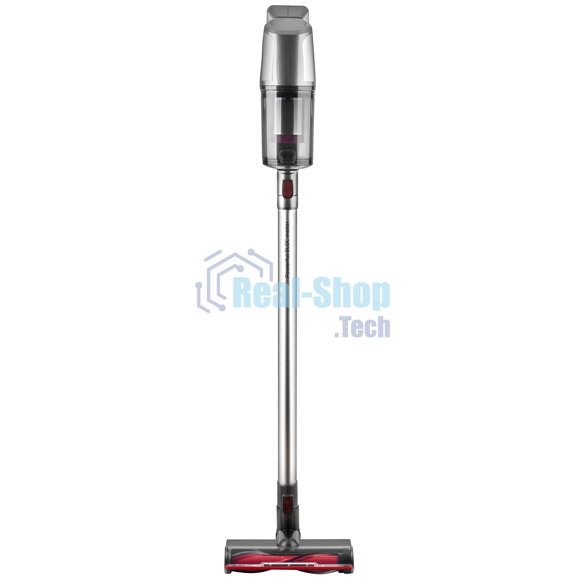 Пылесос вертикальный BRAYER BR4265 серый, питание от аккумулятора, 320 Вт, уборка сухая, пылесборник 0.5 л