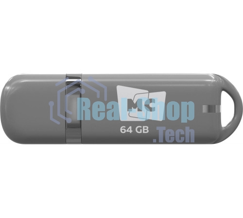 Флешка USB MORE CHOICE МФБ64 Grey (4620202558725), 64GB, USB 2.0, R/W 15/6, серый