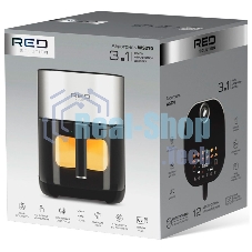 Аэрогриль Red Solution PURE STEAM WS270 черный/серый, 2100 Вт, 6 л, сенсор, 12 программ