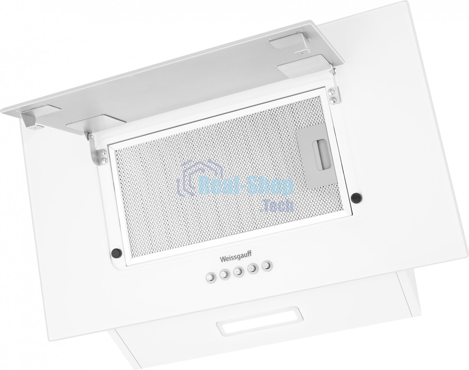 Вытяжка наклонная Weissgauff Zaurak 60 PB белый, 60 см, 900 куб. м/ч, 65 дБ