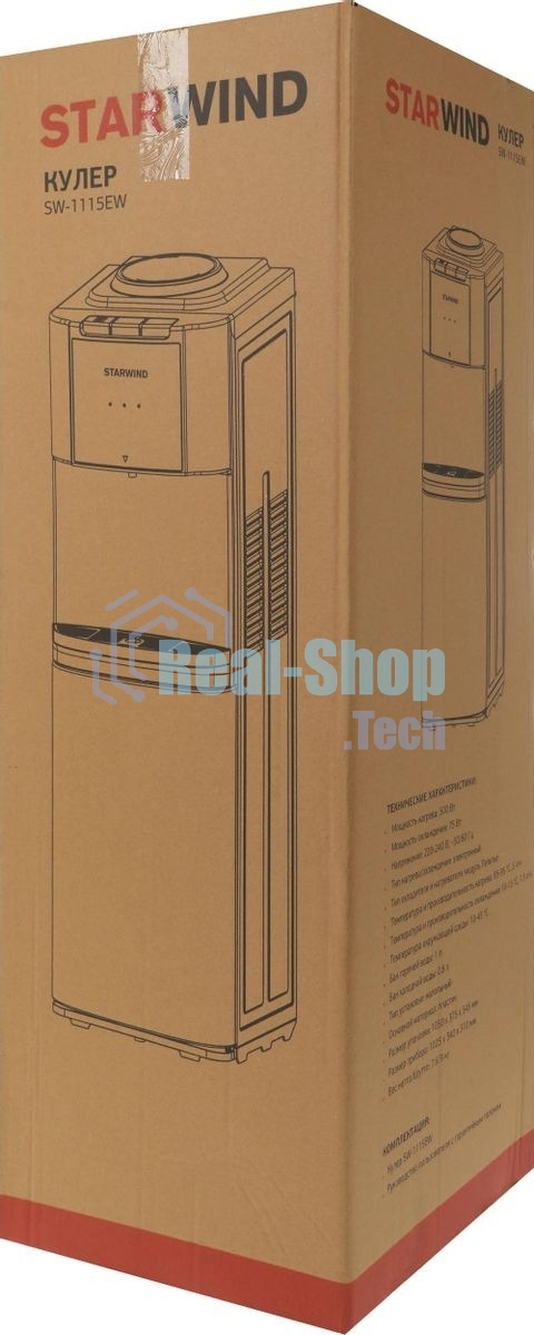 Кулер Starwind SW-1115EW напольный электронный белый