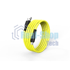 Кабель Smartbuy (iK-12-S21by) S21 MicroUSB желтый, 2.4 А, сил., 1 м