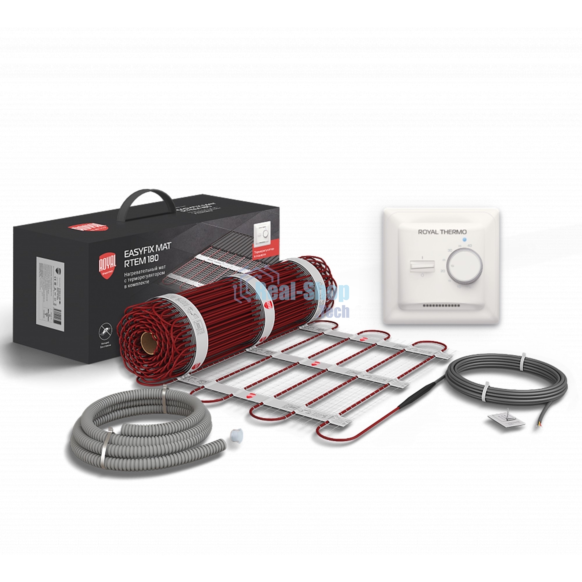 Мат нагревательный Royal Thermo EasyFix Mat RTEM 2-180-2,5 (комплект с терморегулятором)