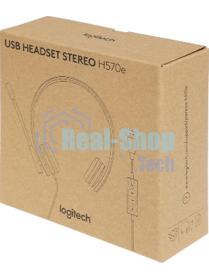 Гарнитура Logitech USB Headset H570e Stereo чёрный, проводная, USB