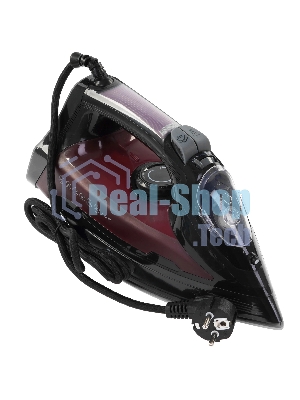Утюг BQ SI1003 черный/винный/красный, 2600 Вт, 35 г/мин, 160 г/мин, 360 мл