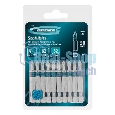 Бита Gross PZ1х50 мм, сталь S2, шестигр., 10 шт.