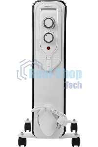 Масляный обогреватель Centek CT-6206 (9 секций), белый, 1000/1500/2000 Вт, 20 м2, 3 режима, термостат