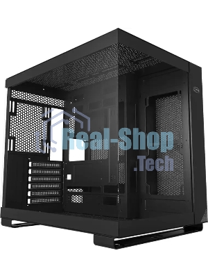 Компьютерный корпус без блока питания PCCOOLER C3 T500 BK, Panoramic Mid Tower, Black, TG, 0.7 SPCC, no fans ATX, mATX, mITX 175/400/200мм 1x2.5