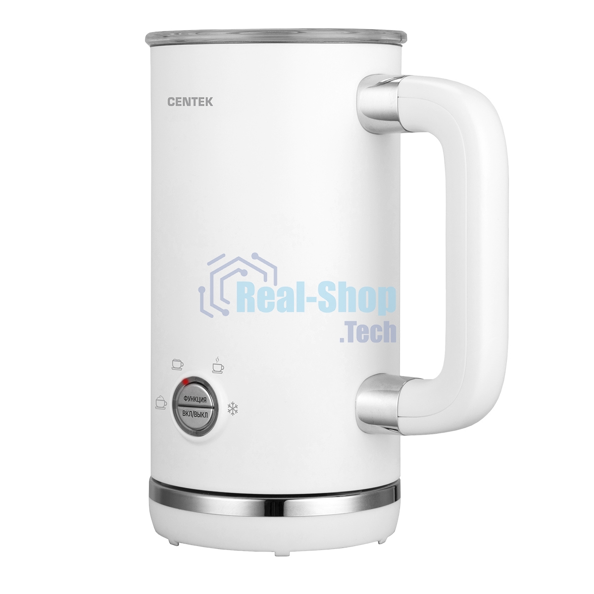 Электрический вспениватель молока Centek CT-1180 530Вт,300мл, высокая/низкая пенка, подогрев, хол.взбивание