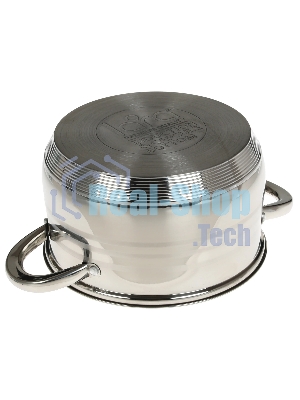 Кастрюля Lara LR02-584 SONATA 22x13 см, 4.9 л, нержавеющая сталь, индукция, с крышкой