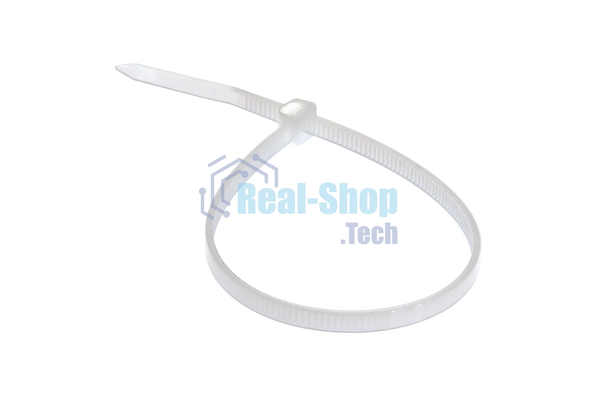 Хомут кабельный Rexant 3.6х300 петлевой нейлон белый (уп. 100 шт)