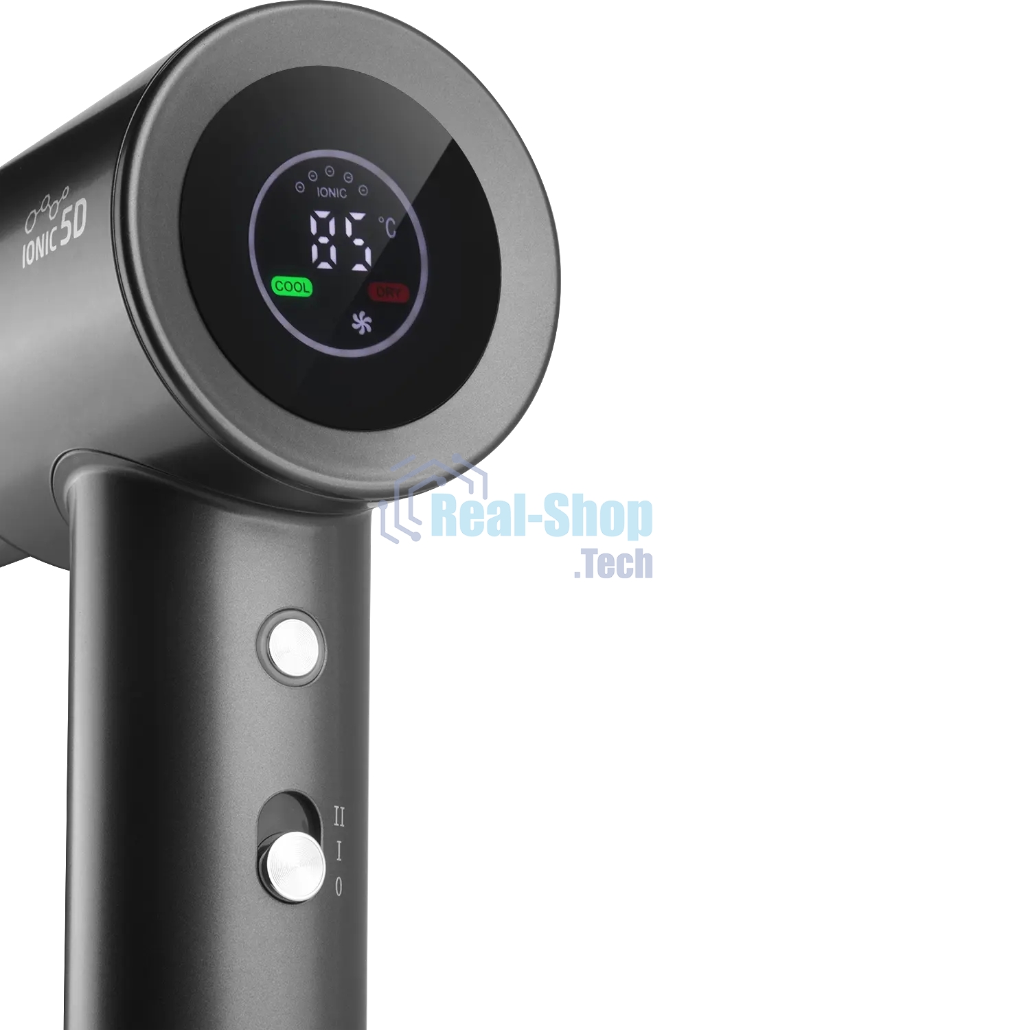 Фен LEONORD LE-1214 черный, 1800 Вт, ионизация