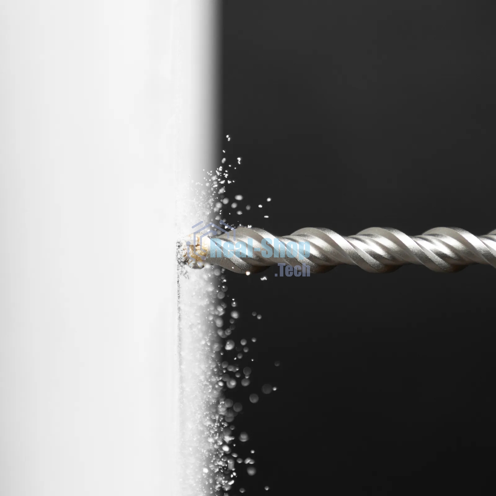 Бур по бетону Denzel двойная спираль, Cobalt W-tip, 12x210 мм, SDS PLUS