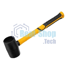 Киянка резиновая Denzel 225 г, черная, фибергласовая рукоятка c TPR покрытием