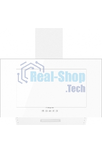 Вытяжка наклонная Weissgauff Zaurak 60 PB белый, 60 см, 900 куб. м/ч, 65 дБ