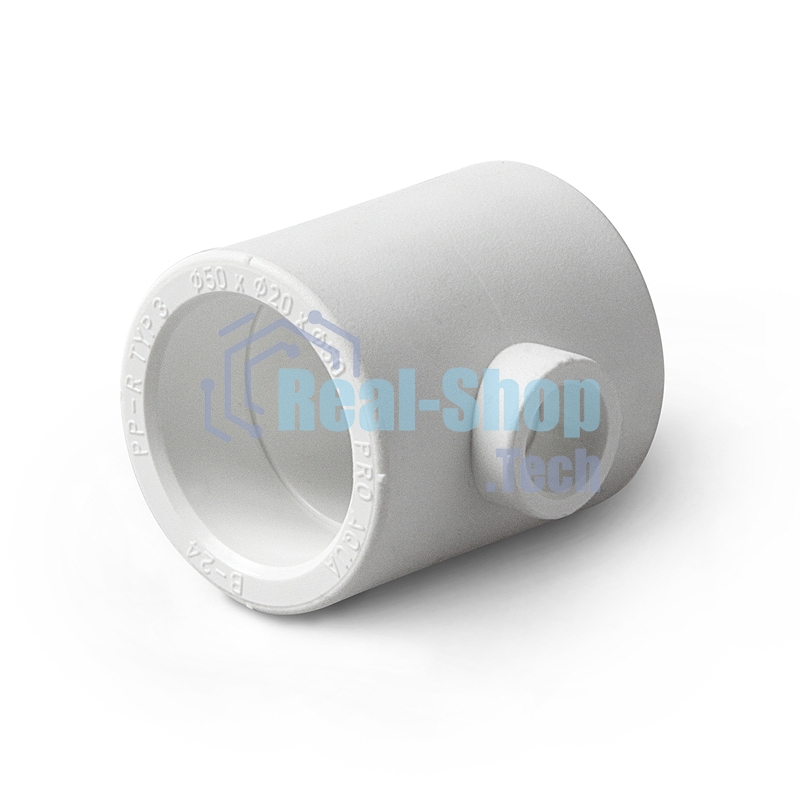 Тройник переходной 32 х 20 х 25 полипропиленовый PPR белый PRO AQUA