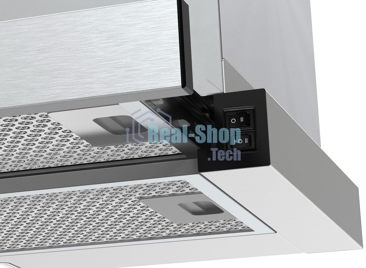 Вытяжка телескопическая Beko BHNT613R4CX серебристый, 60 см, 320 куб. м/ч, 61 дБ