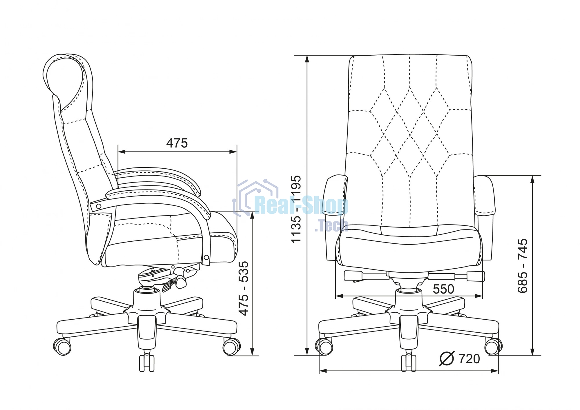 Кресло руководителя Бюрократ T-9928WALNUT черный, кожа, крестовина металл/дерево