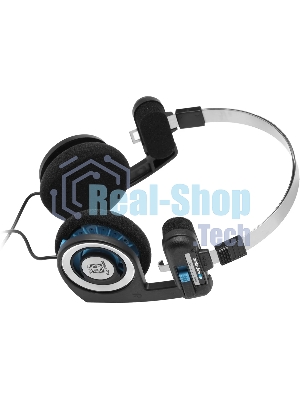 Проводные наушники KOSS Porta Pro Classic черный/голубой, накладные, проводной, складная конструкция