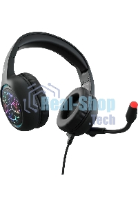 Наушники с микрофоном Oklick HS-L930G SNORTER черный/синий 2м мониторные USB оголовье (HS-L930G)