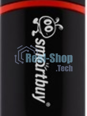Флешка USB Smartbuy Crown black (SB32GbCRW-K), 32Gb, USB 2.0, R/W 15/5, черный/красный
