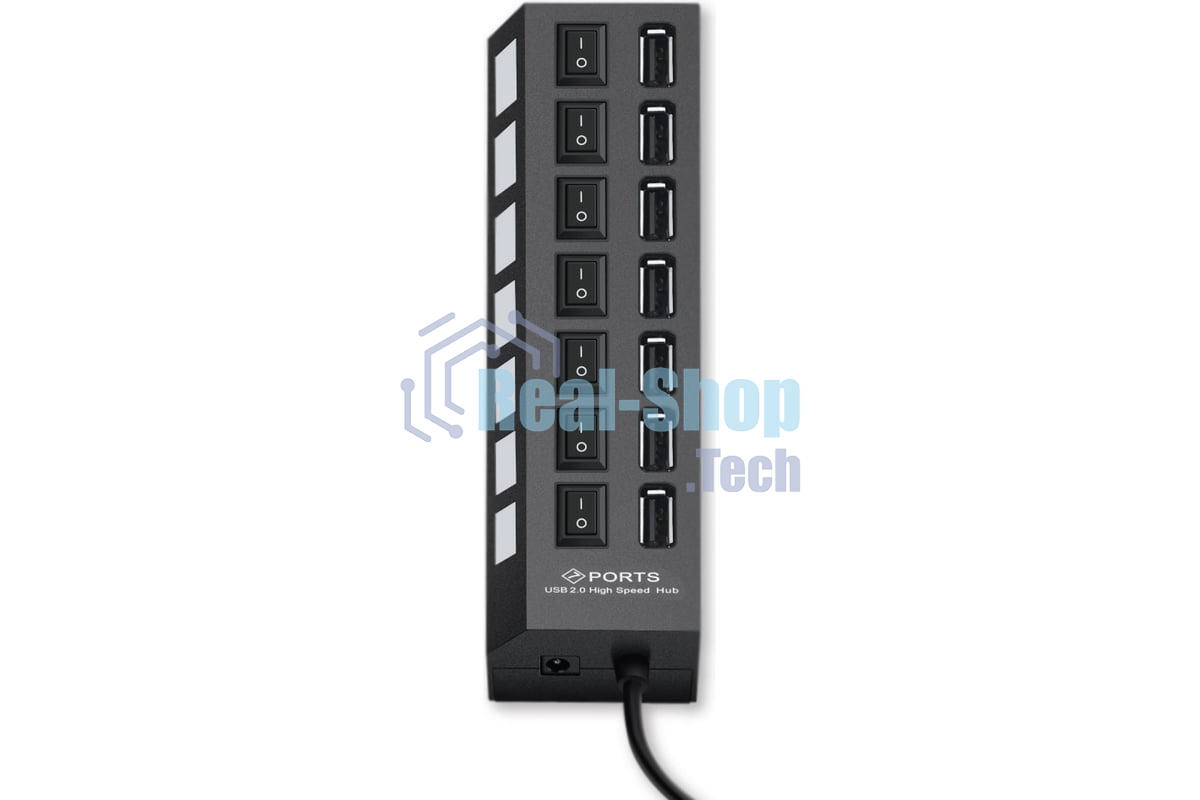 USB-концентратор Gembird UHB-U2P7-01, USB 2.0, 7хUSB, USB