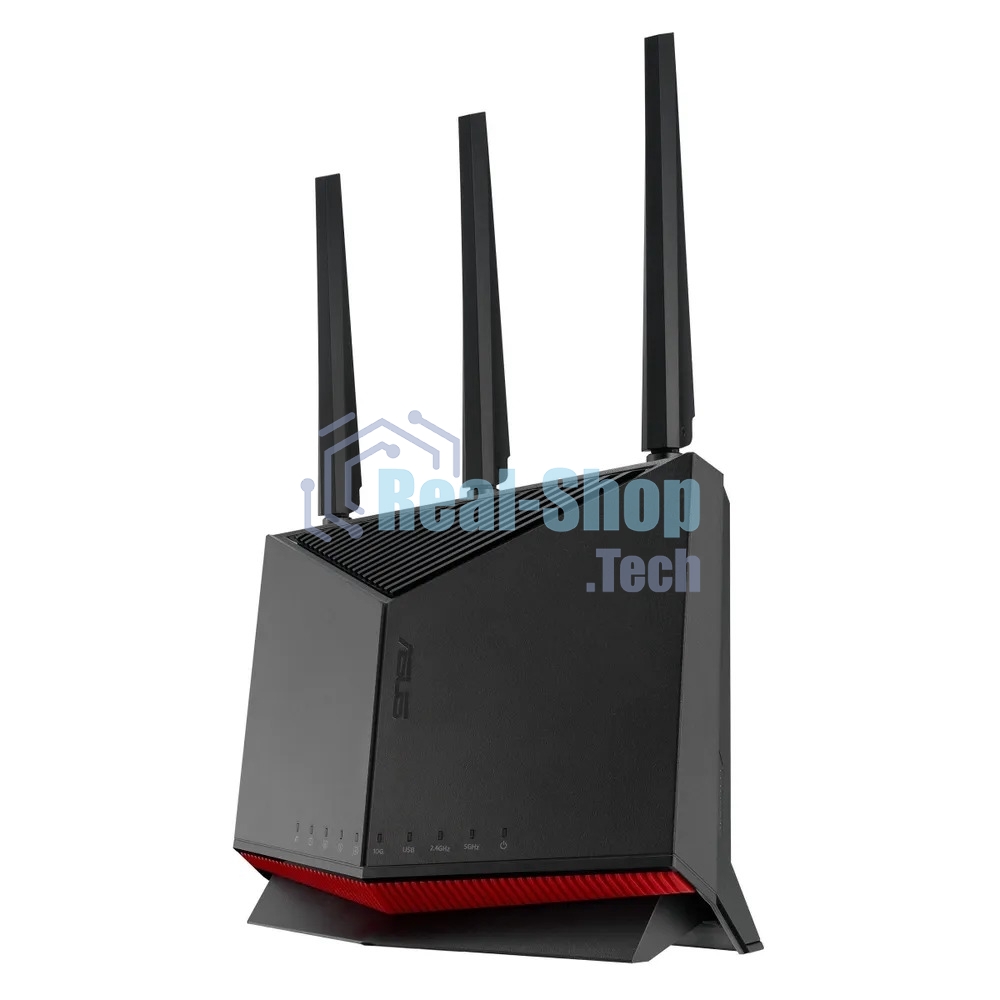 Маршрутизатор ASUS RT-BE86U, черный/красный, 90IG08W0-MO9A0V