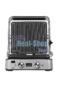 Гриль электрический BBK BEG2004 2000 Вт, черный/металлик