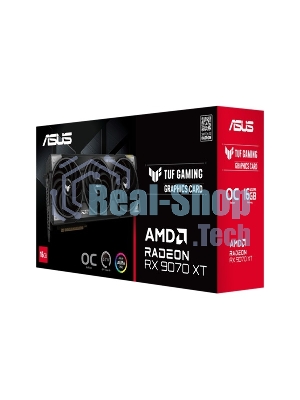 Видеокарта ASUS RX9070XT TUF GAMING OC 16Gb GDDR6 256bit 3xDP HDMI 3FAN RTL TUF-RX9070XT-O16G-GAMING