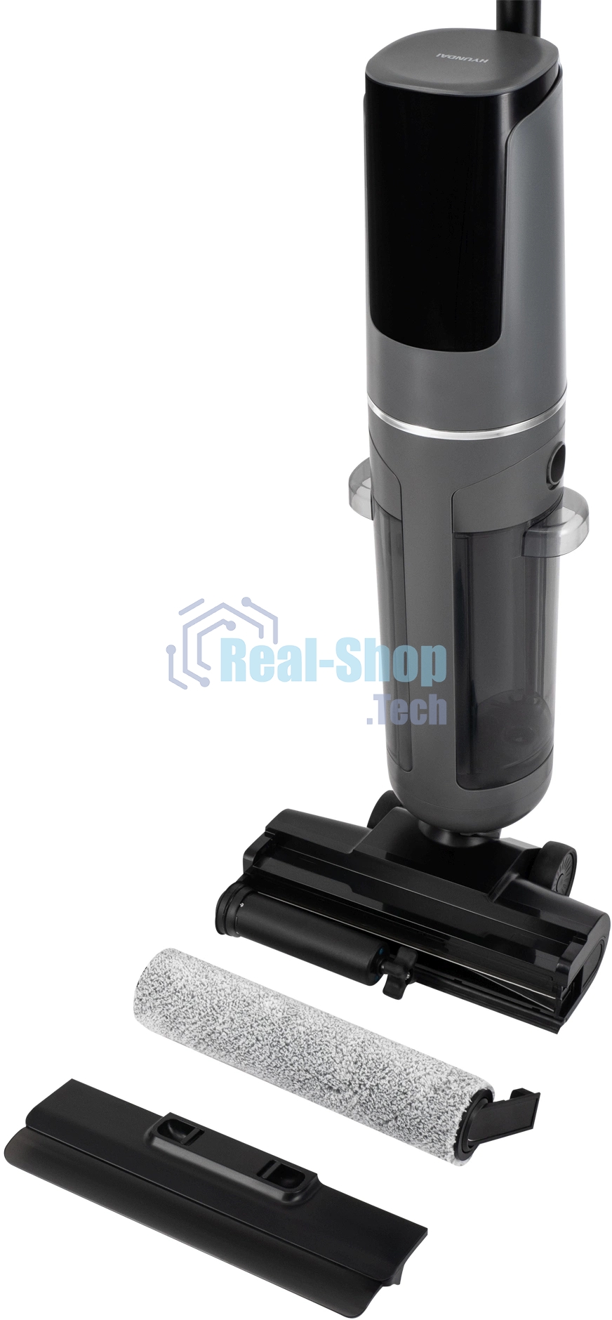 Пылесос моющий Hyundai HYV-S01AQUA 200Вт серый/черный