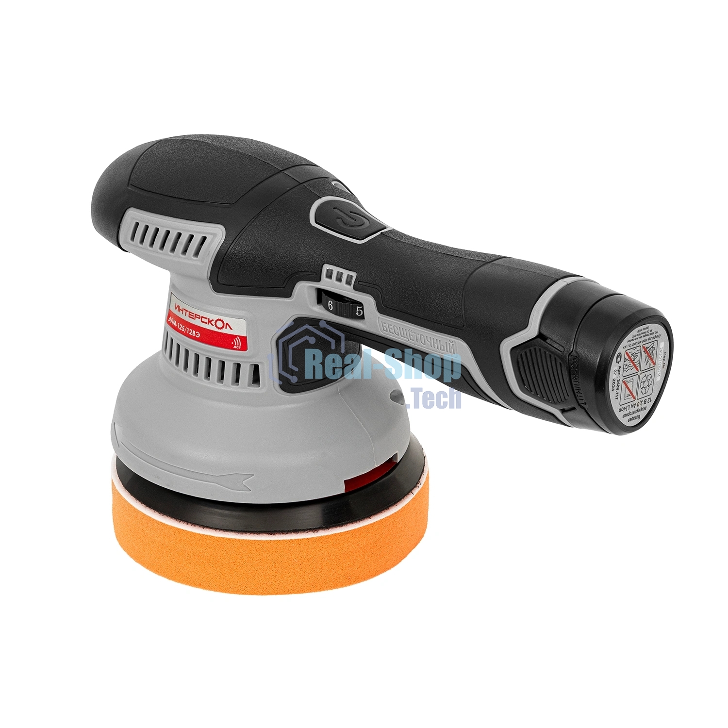 Полировальная машина Интерскол АПМ-125/12ВЭ 500Вт D125мм аккум. (788.2.2.70)