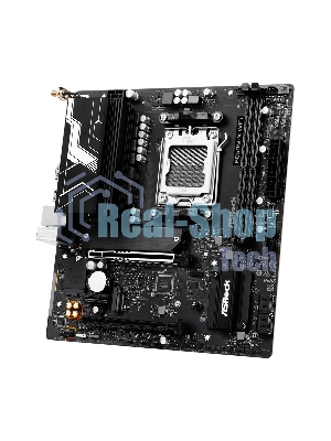 Материнская плата ASROCK B850M-X WIFI R2.0, AM5, AMD B850, 2xDDR5, 4xSATA, 2xM.2, 1xPCIe 5.0 x16, 1xPCIe 4.0 x4, 1xPCIe 3.0 x1, 1xDP, 1xHDMI, 1x2.5Gb LAN, Wi-Fi 6E, BT 5.2, 1xUSB-C 5Gbps, 3xUSB-A 5Gbps, 2xUSB-A 2.0, 3x3.5 мм, 7.1, mATX