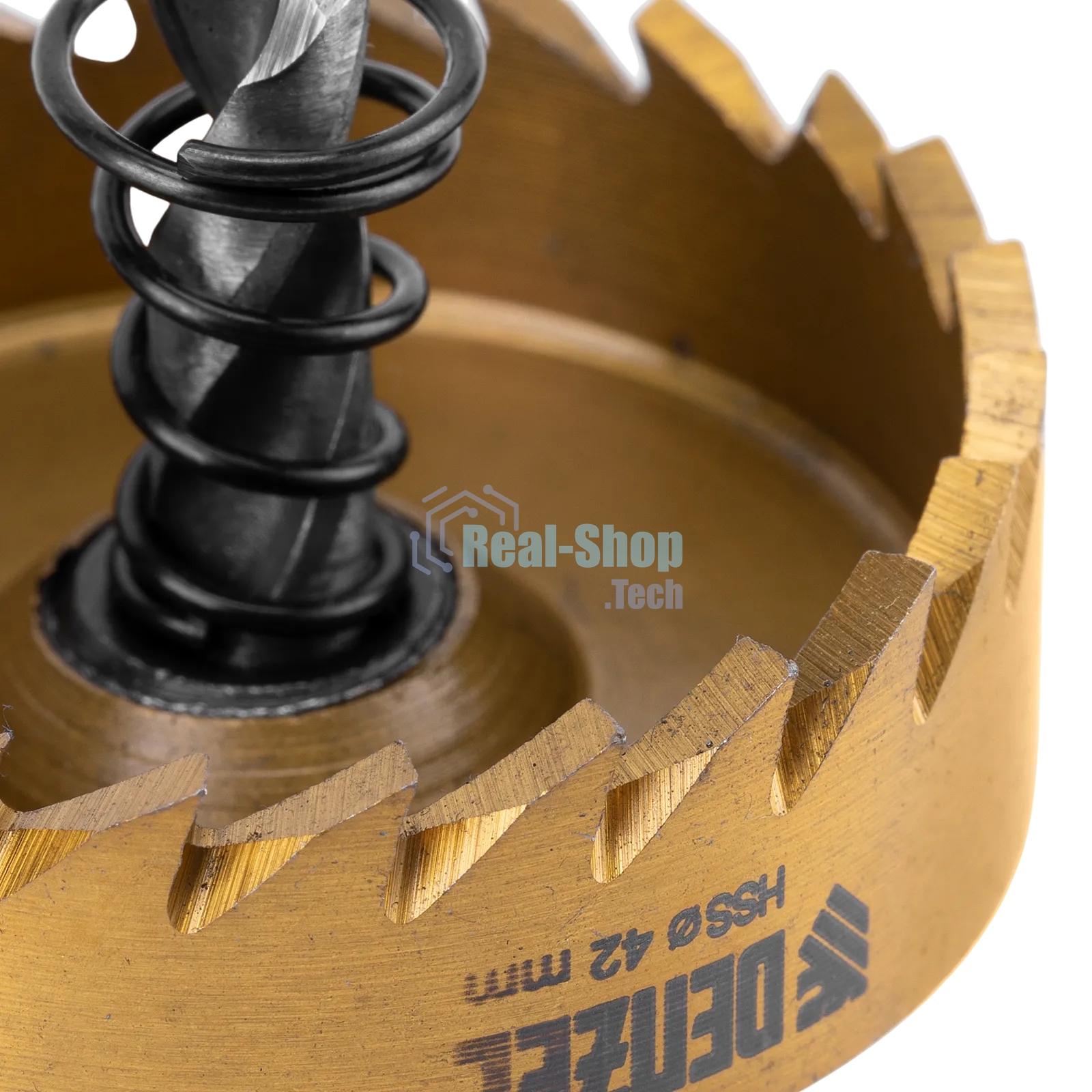 Коронка по металлу Denzel HSS, 42 мм, нитридтитановое покрытие