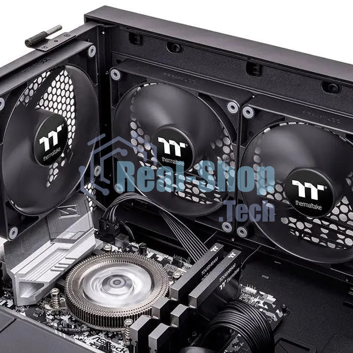 Комплект вентиляторов для корпуса Thermaltake CT120 (2 шт.) черный, 120 мм, 2000 об/мин, 25.8 дБ, 4 pin