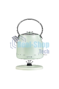 Чайник электрический Galaxy Line GL 0333, мятный, металл, 2200 Вт, 1,5 л