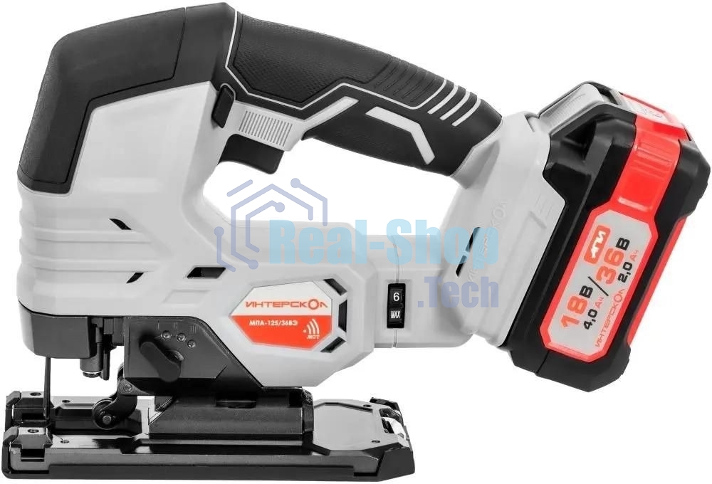 Лобзик электрический Интерскол МПА-125/36ВЭ 3000ходов/мин от аккумулятора (кейс в комплекте)