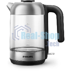 Чайник электрический Philips HD9339/80 1.7л. 2200Вт прозрачный (корпус: стекло)