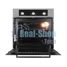 Духовой шкаф электрический встраиваемый LEX EDM 042 IX нержавеющая сталь/черный