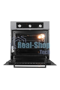 Духовой шкаф электрический встраиваемый LEX EDM 042 IX нержавеющая сталь/черный