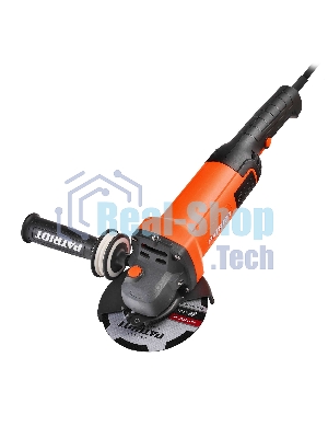 Угловая шлифовальная машина (УШМ) PATRIOT AG 128, двуручная, пылезащищенная. 1300Вт, Диск 125 мм