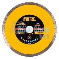 Диск алмазный сплошной Denzel супертонкий, 200 х 25,4 мм, горячее прессование, мокрое резание
