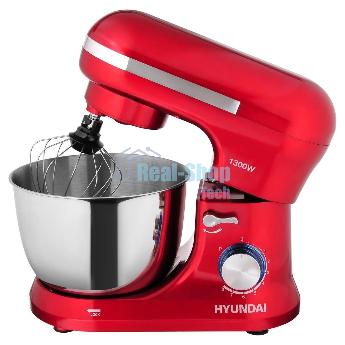 Миксер планетарный Hyundai HYM-S6451 1300 Вт, красный