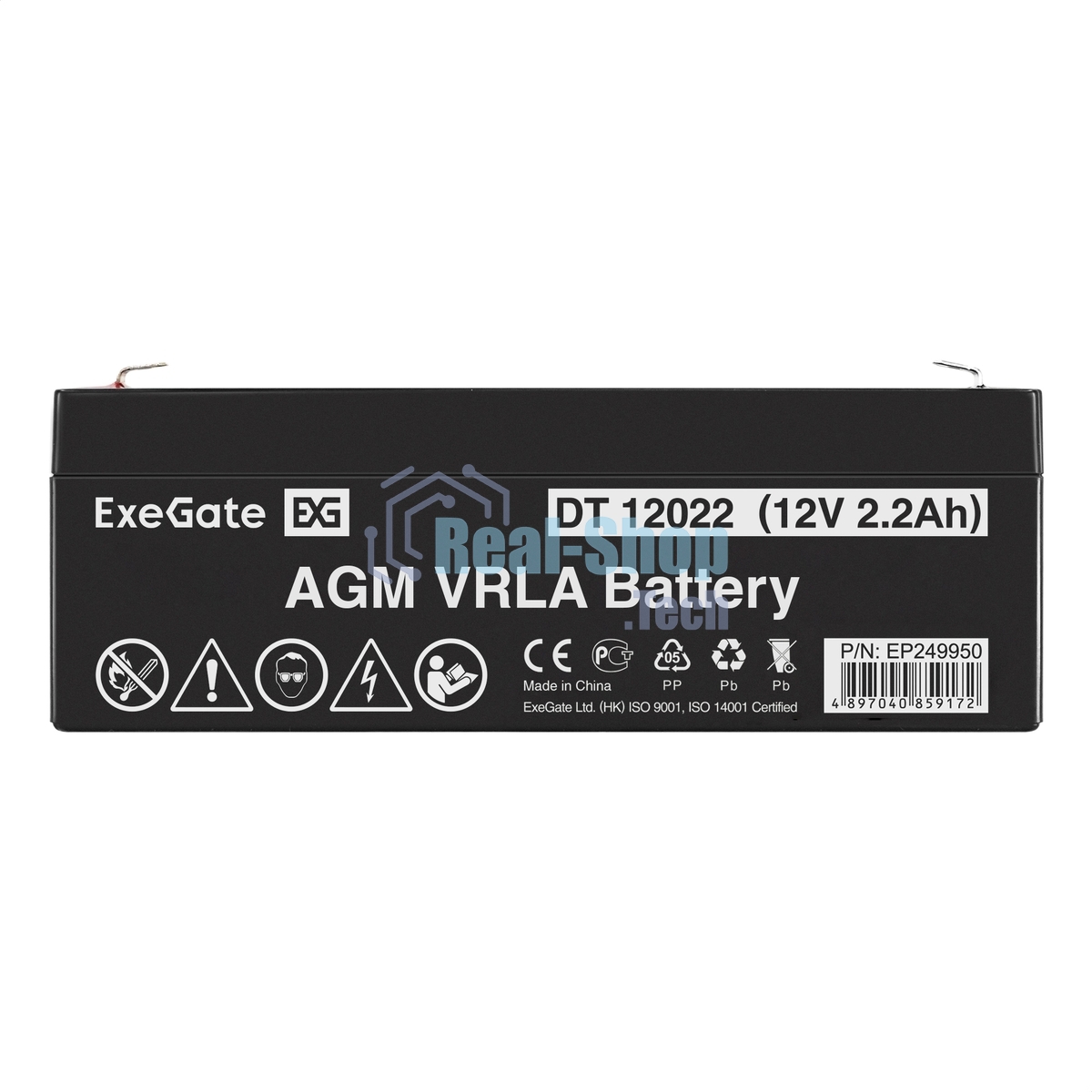 Батарея для ИБП ExeGate Power EP249950RUS DT 12022/EXG12022 (12V 2.2Ah) клеммы F1