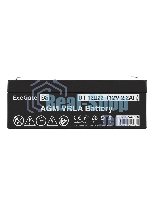 Батарея для ИБП ExeGate Power EP249950RUS DT 12022/EXG12022 (12V 2.2Ah) клеммы F1
